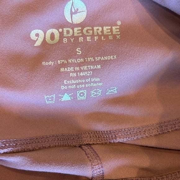 90 DEGREES SPANDEX LEGGINGS IN MUAVE PINK, SIZE S - Picture 2 of 4